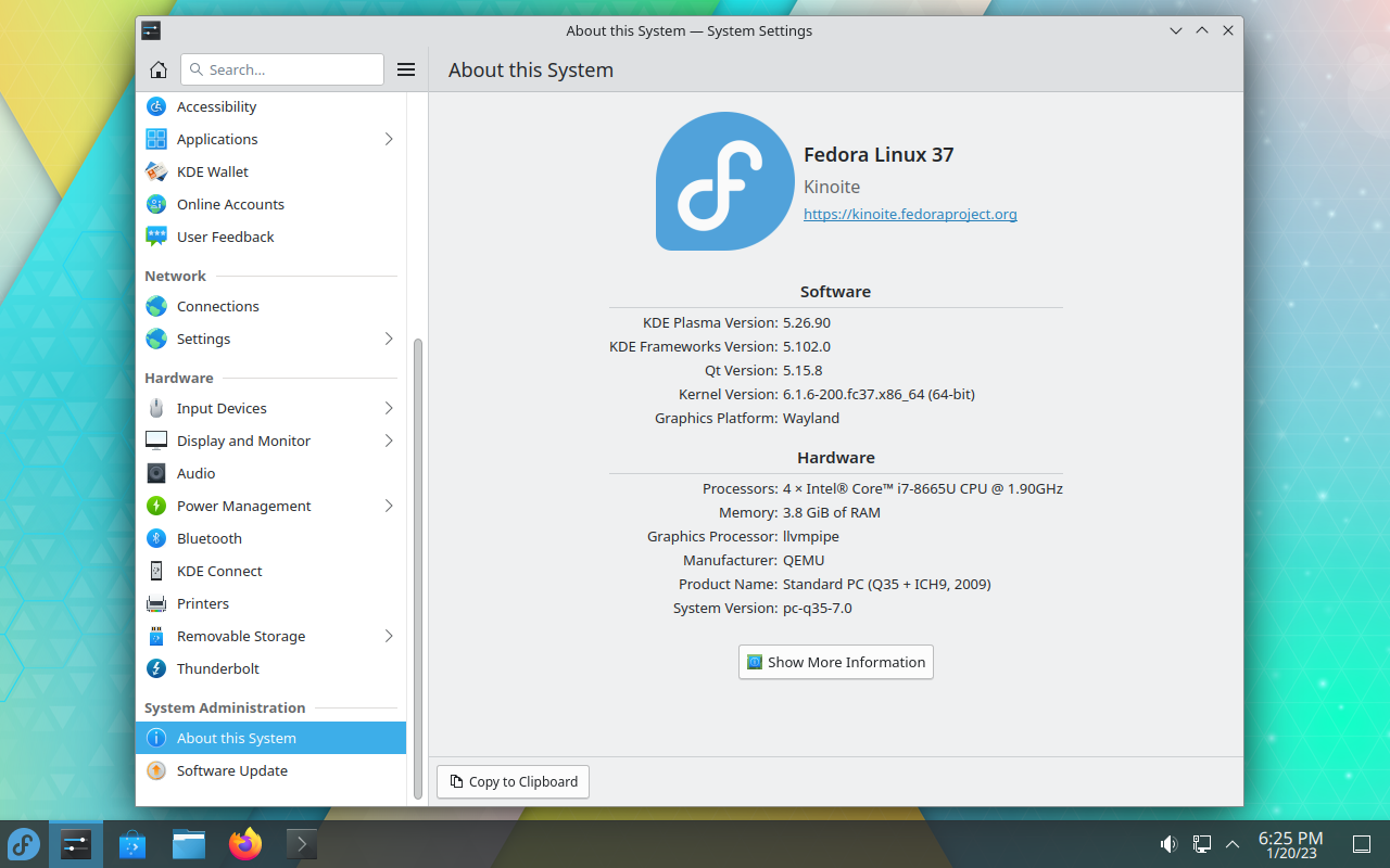 Kinoite Beta with KDE Plasma 5.27 Beta